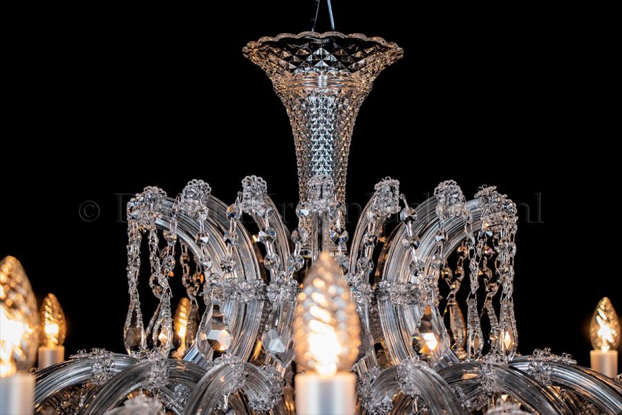 Crystal Chandelier Josephine 18 light 120cm (chrome) - Crystal chandeliers