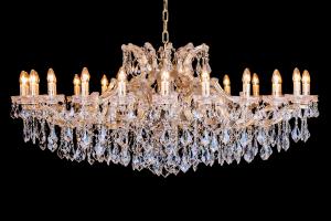 Crystal Chandelier Josephine 24 lights 150cm (gold)