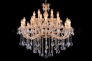 Deluxe Crystal Chandelier Maria Theresa in gold 12+6 lights - Ø75cm 
