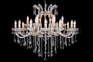 Luxe Kristallen Kroonluchter Maria Theresa 18 lichts  Ovaal (kristal/chroom) - 100cm x 80cm