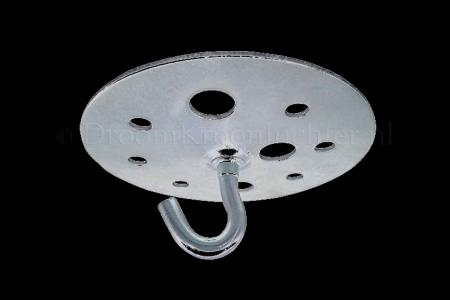 Ceiling Plate Metal Round with Hook for Chandeliers - Fasteners
