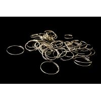 QUARKZMAN 10 stuks ingestanste ringen, 40 mm, messing ogen, metalen