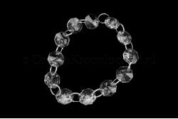 Crystal Bead Octagon 0.55Inch with ring Crystal Bead Octagon 0.55Inch with ring