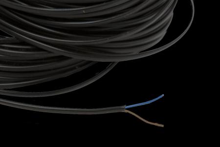Cable Black 2-core Flat Double insulated - 2 x 0,75mm² - Electricity