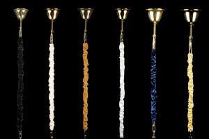 Velvet chain sock for chandelier
