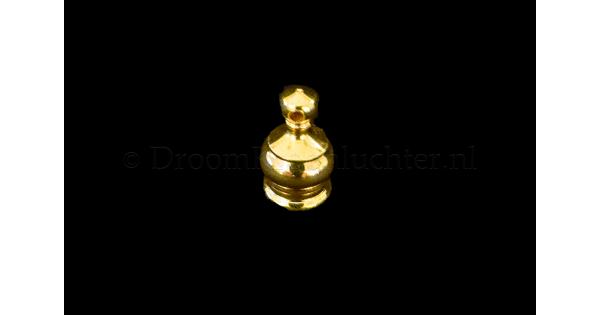 Metallook kapje met oogje ca. 9x6 mm Nikkelkleurig - De