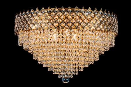 Ceiling lamp Amy 9 light (Crystal/Bronze) - Ø23.6 Inch - Ceiling lights