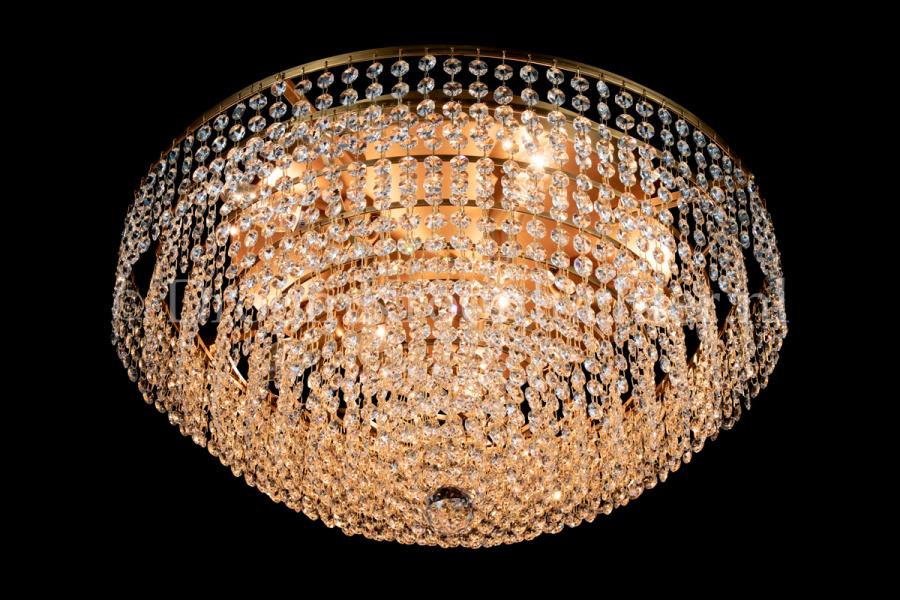 Ceiling lamp Livia 8 lights bronze crystal - 60cm - Ceiling lights