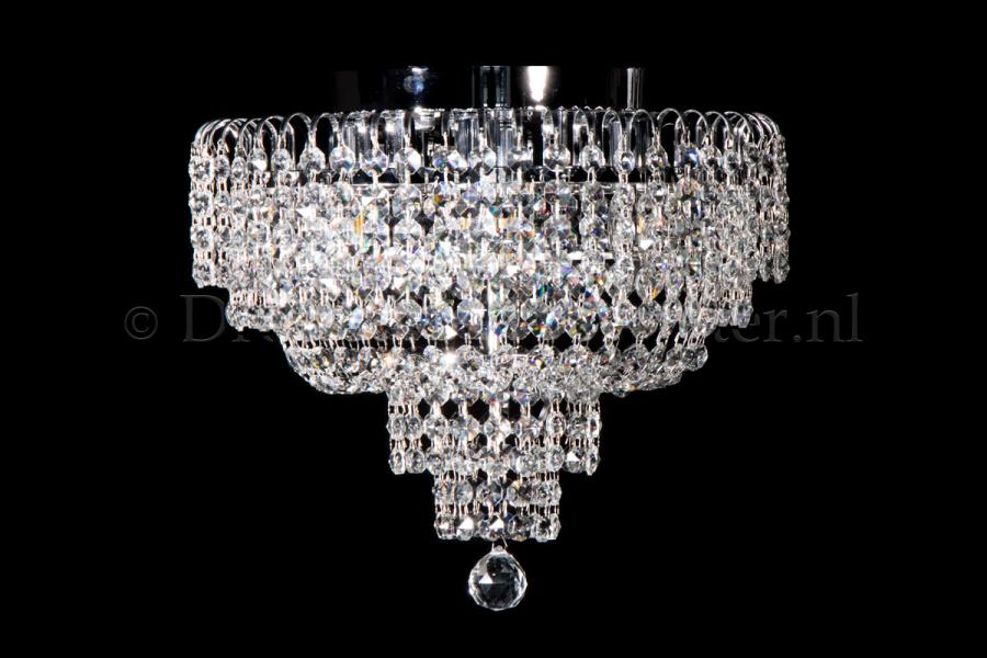 Ceiling lamp Salle 4 lights chrome crystal - 40cm - Salle