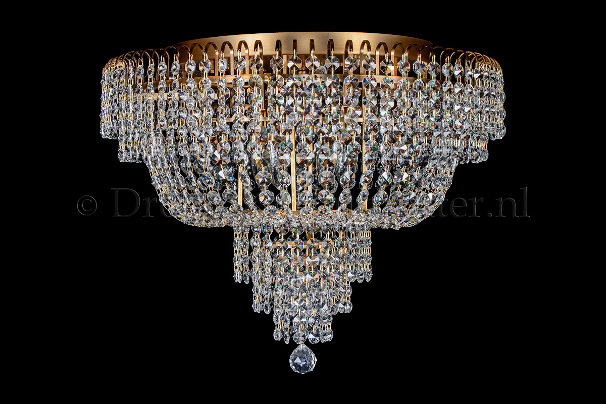 Ceiling lamp Salle 8 lights bronze crystal - 60cm Ceiling lamp Salle 8 lights bronze crystal - 60cm - Salle