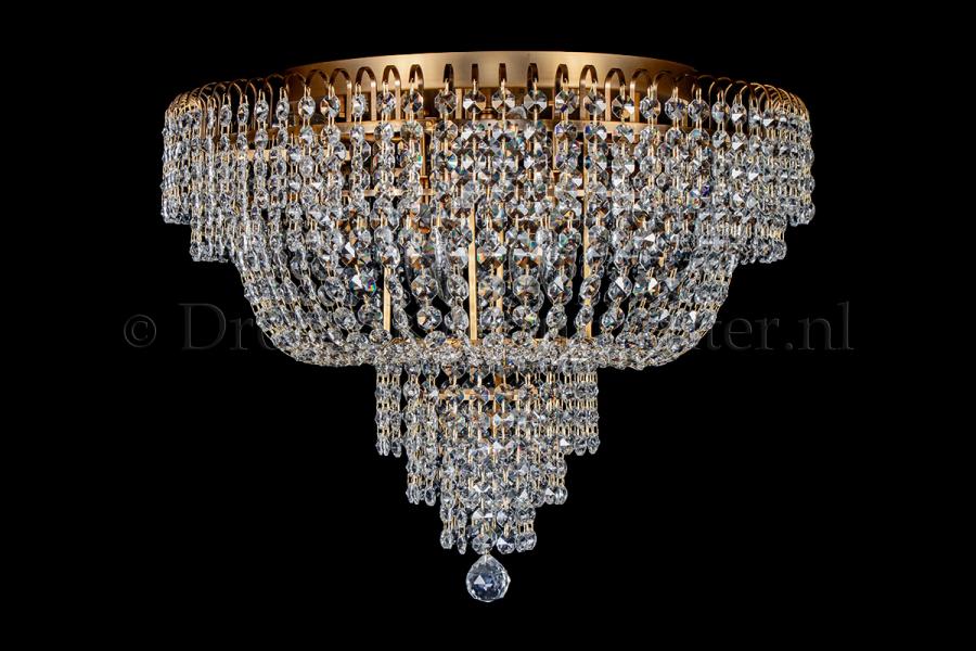 Ceiling lamp Salle 8 lights bronze crystal - 60cm - Salle