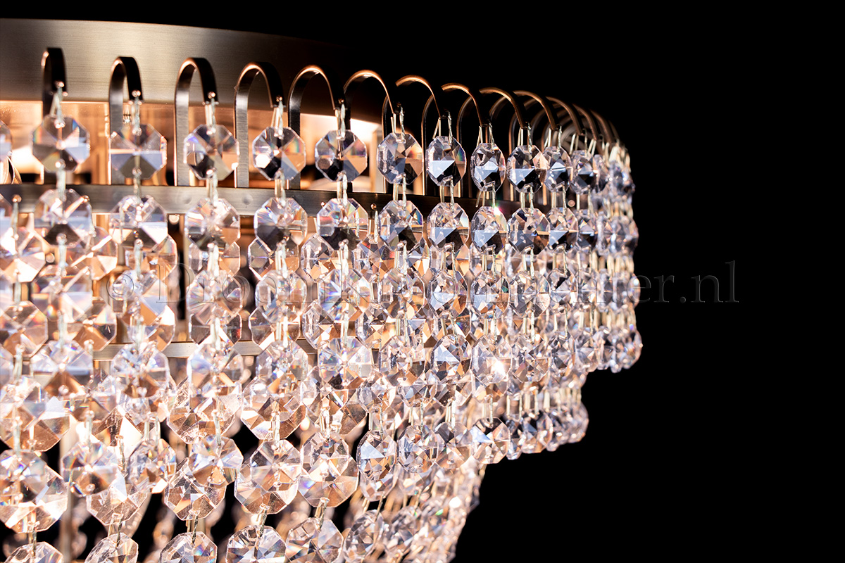 Ceiling lamp Salle 8 lights bronze crystal - 60cm Ceiling lamp Salle 8 lights bronze crystal - 60cm - Salle