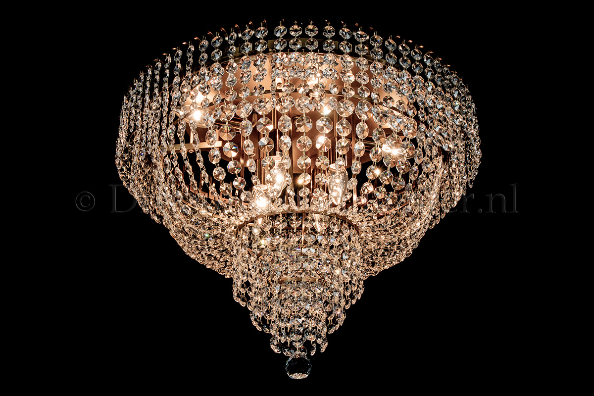Ceiling lamp Salle 8 lights bronze crystal - 60cm Ceiling lamp Salle 8 lights bronze crystal - 60cm - Salle