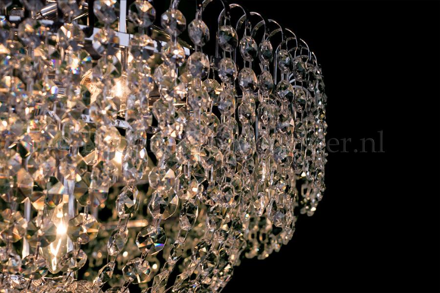 Ceiling lamp Salle 8 lights chrome crystal - 60cm - Salle