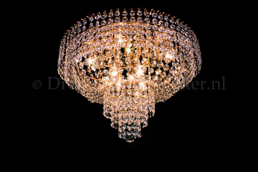 Ceiling lamp Salle 8 lights gold crystal - 60cm - Salle