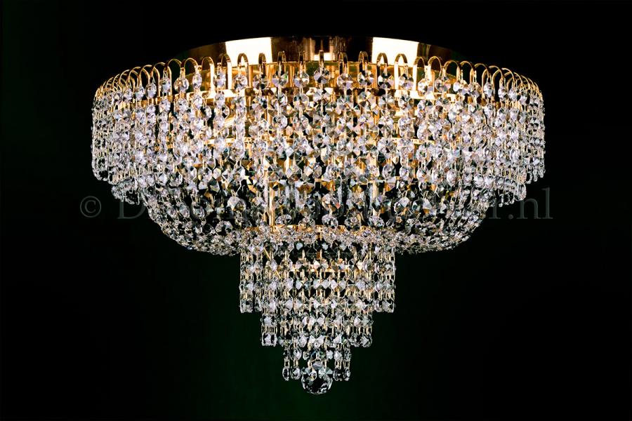 Ceiling lamp Salle 8 lights gold crystal - 60cm - Salle