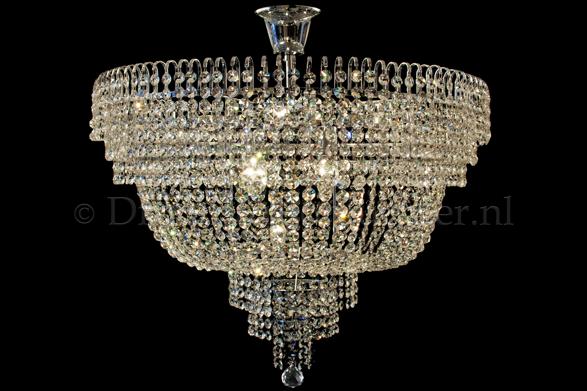 Ceiling lamp Salle 9 lights chrome crystal Ceiling lamp Salle 9 lights chrome crystal - Salle