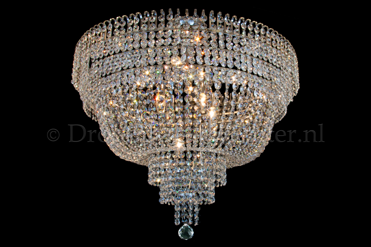 Ceiling lamp Salle 9 lights chrome crystal Ceiling lamp Salle 9 lights chrome crystal - Salle