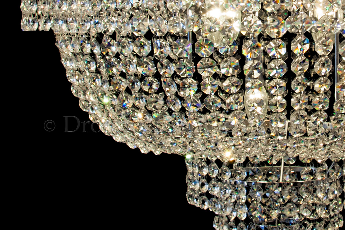 Ceiling lamp Salle 9 lights chrome crystal Ceiling lamp Salle 9 lights chrome crystal - Salle