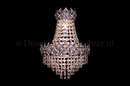 Kristallen Wandlamp Amy 4 lichts (kristal/chroom) - 30cm - Wandlampen