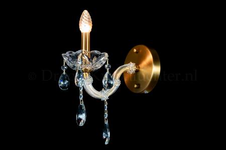 Luxe Kristallen Wandlamp Maria Theresa 1 lichts (kristal/brons) - 20cm - Maria Theresa Kroonluchters