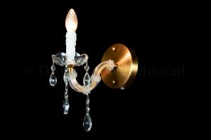 Kristallen Wandlamp Maria Theresa 1 lichts (kristal/brons) - 20cm