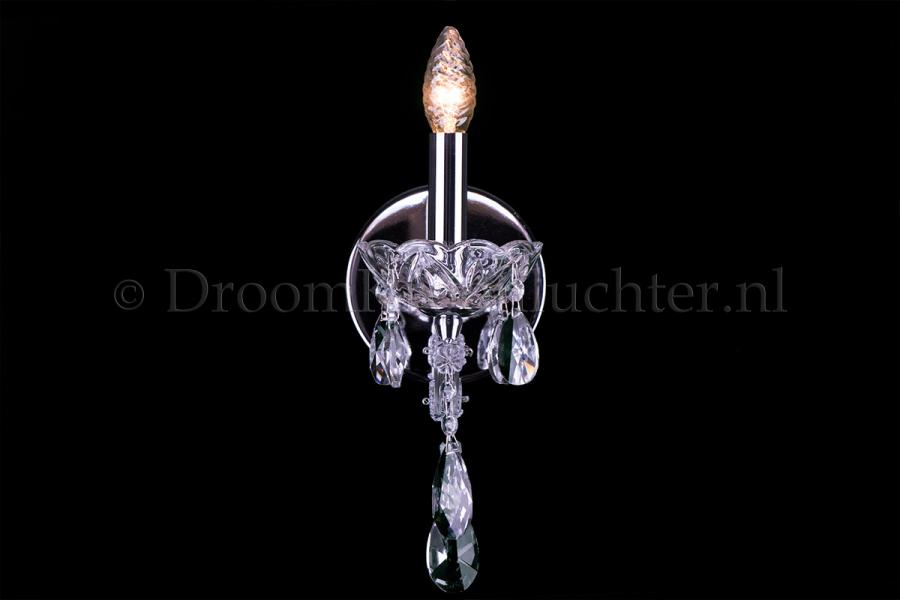 Luxurious Crystal Wall light Maria Theresa 1 light (chrome) - Marie Therese chandeliers