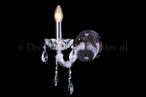 Luxurious Crystal Wall light Maria Theresa 1 light (chrome)