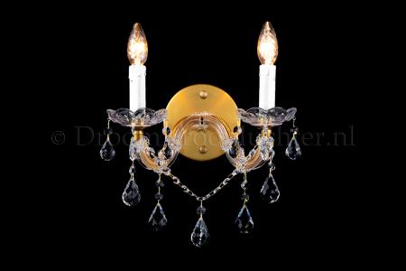 Kristallen Wandlamp Maria Theresa 2 lichts (kristal/brons) - Maria Theresa Kroonluchters