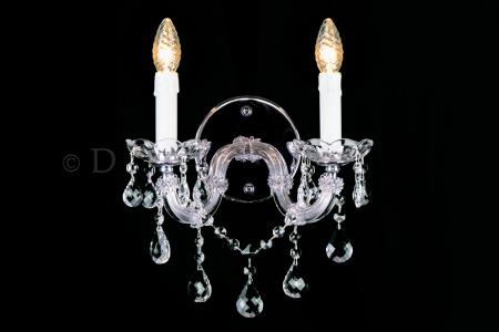 Crystal Wall light Maria Theresa 2 light (chrome) - Marie Therese chandeliers