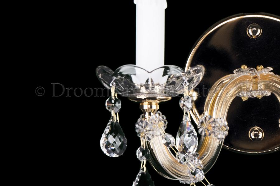Cystal Wall light Maria Theresa 2 light crystal (gold) - Marie Therese chandeliers