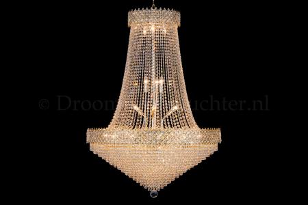 Empire Chandelier Amy 24 light (Crystal/Gold) - Ø39 Inch - Crystal chandeliers