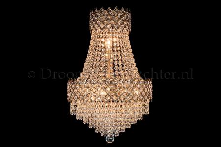 Chandelier Amy 6 light (Crystal/Bronze) - Ø15.7 Inch - Crystal chandeliers