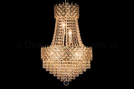 Chandelier Amy 6 light (Crystal/Gold) - Ø15.7 Inch - Crystal chandeliers