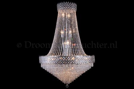Chandelier Amy 15 light (Crystal/Chrome) - Ø31.5 Inch - Crystal chandeliers