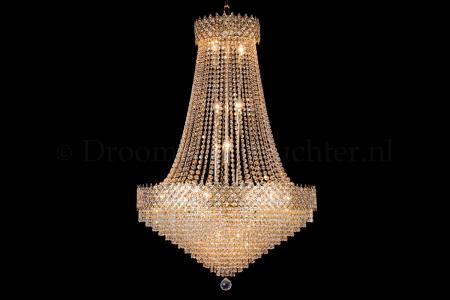 Chandelier Amy 15 light (Crystal/Gold) - Ø31.5 Inch - Crystal chandeliers