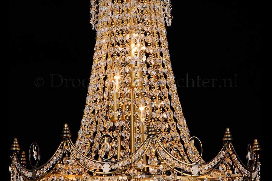Crystal pendant Diana 12 light 50cm crystal multi-colour - Crystal chandeliers
