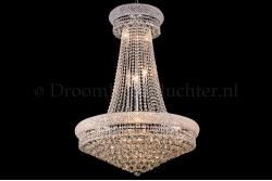 Empire chandelier 15 lights crystal 31.5 inch (80cm) chrome - Gilyana Empire chandelier 15 lights crystal 31.5 inch (80cm) chrome - Gilyana