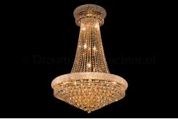 Empire chandelier 15 lights crystal 31.5 inch (80cm) gold - Gilyana Empire chandelier 15 lights crystal 31.5 inch (80cm) gold - Gilyana