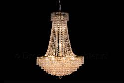 Empire chandelier crystal 15 lights gold 23.6 inch (60cm)  - Livia Empire chandelier crystal 15 lights gold 23.6 inch (60cm)  - Livia