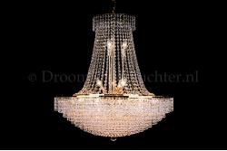 Empire chandelier crystal 24 lights gold 31.5 inch (80cm)  - Livia Empire chandelier crystal 24 lights gold 31.5 inch (80cm)  - Livia