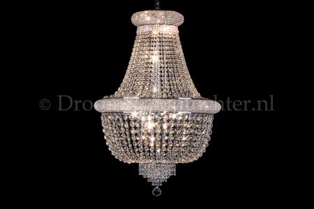 Empire chandelier Palazzo 10 lights (crystal/chrome) - Ø60cm - Crystal chandeliers
