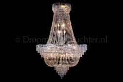 Empire chandelier 24 lights crystal 39.4 inch (100cm) chrome- Salle Empire chandelier 24 lights crystal 39.4 inch (100cm) chrome- Salle