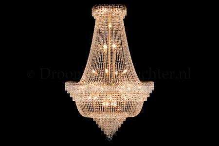 Empire chandelier 34 lights crystal 47 inch (120cm) bronze - Salle - Salle