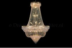 Empire chandelier 34 lights crystal 47 inch (120cm) gold - Salle Empire chandelier 34 lights crystal 47 inch (120cm) gold - Salle