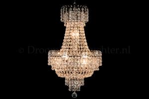 Empire chandelier crystal silver 40cm / 15.7 Inch - Salle