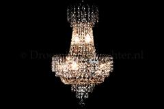 Empire chandelier crystal black 40cm / 15.7 Inch - Salle