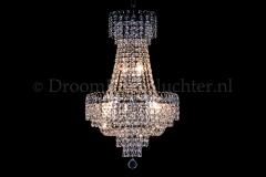 Empire chandelier crystal chrome 40cm / 15.7 Inch - Salle