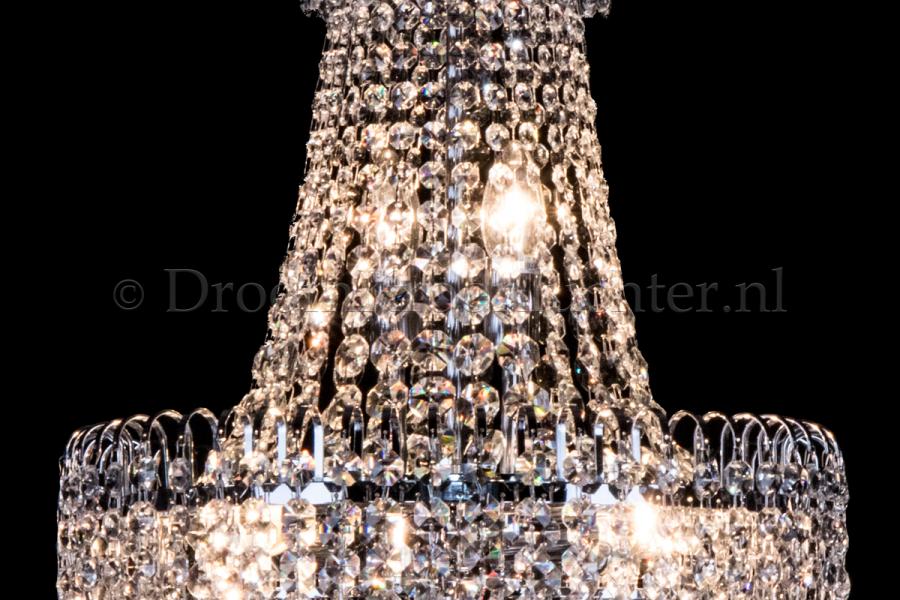 Empire chandelier crystal chrome 40cm / 15.7 Inch - Salle - Salle