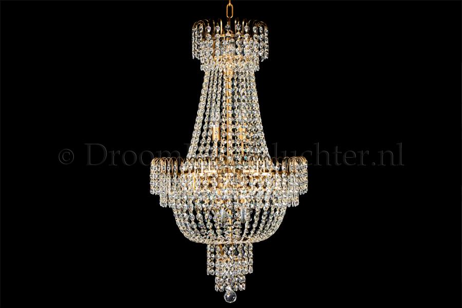 Empire chandelier crystal bronze 50cm / 19.7 Inch - Salle - Salle